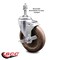 Service Caster 5 Inch High Temp Glass Filled Nylon 3/8 Inch Threaded Stem Caster with Brake SCC SCC-TS20S514-GFNSHT-TLB-381615 - alternate 1